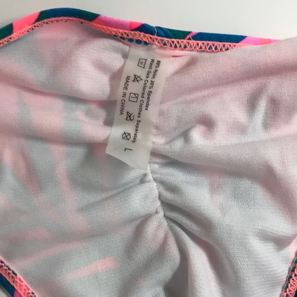 Colorful fun, one piece swimsuit, worn once. - Picture 6 of 6